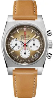 Zenith El Primero Chronomaster 03.A384.400/385.C855 Stainless steel Brown