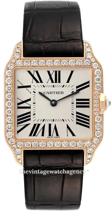 Cartier Santos WH100351 18k rose gold Silver