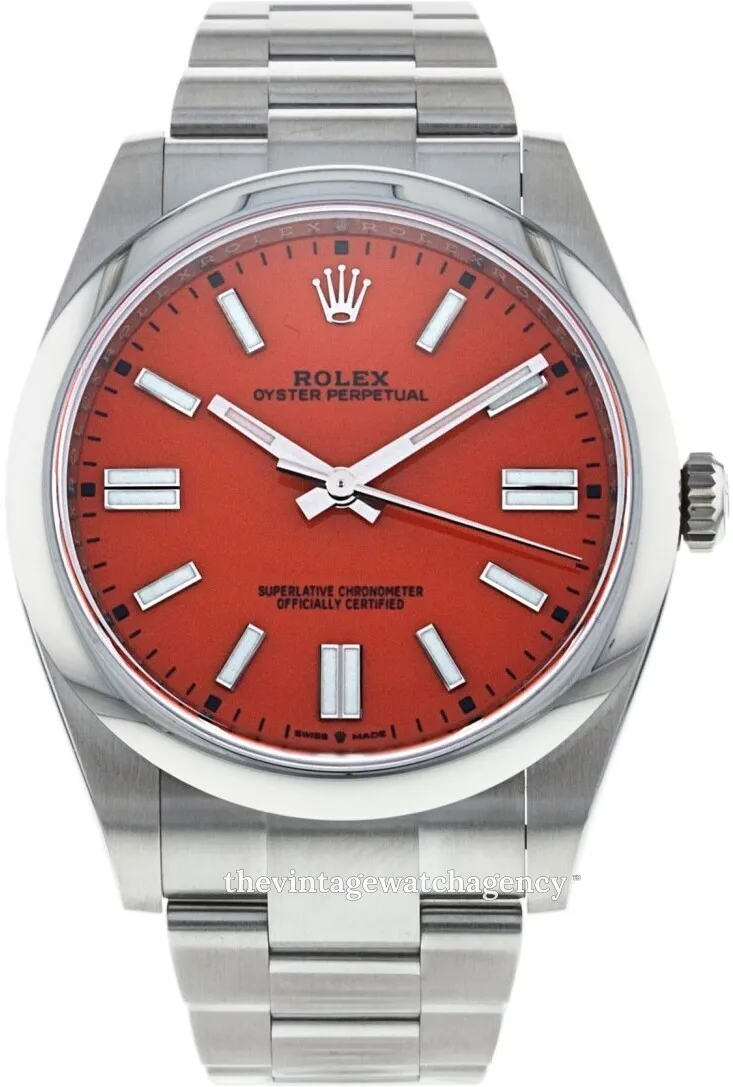 Rolex Oyster Perpetual 124300-0007 41mm Stainless steel Red