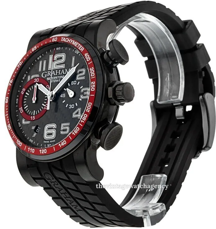 Graham Silverstone 2SAAB.B01A 44mm Stainless steel Black 1