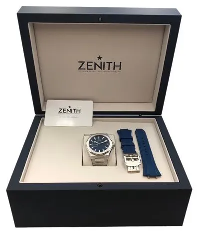 Zenith Defy Skyline 03.9300.3620/51.1001 39mm Stainless steel Blue 5