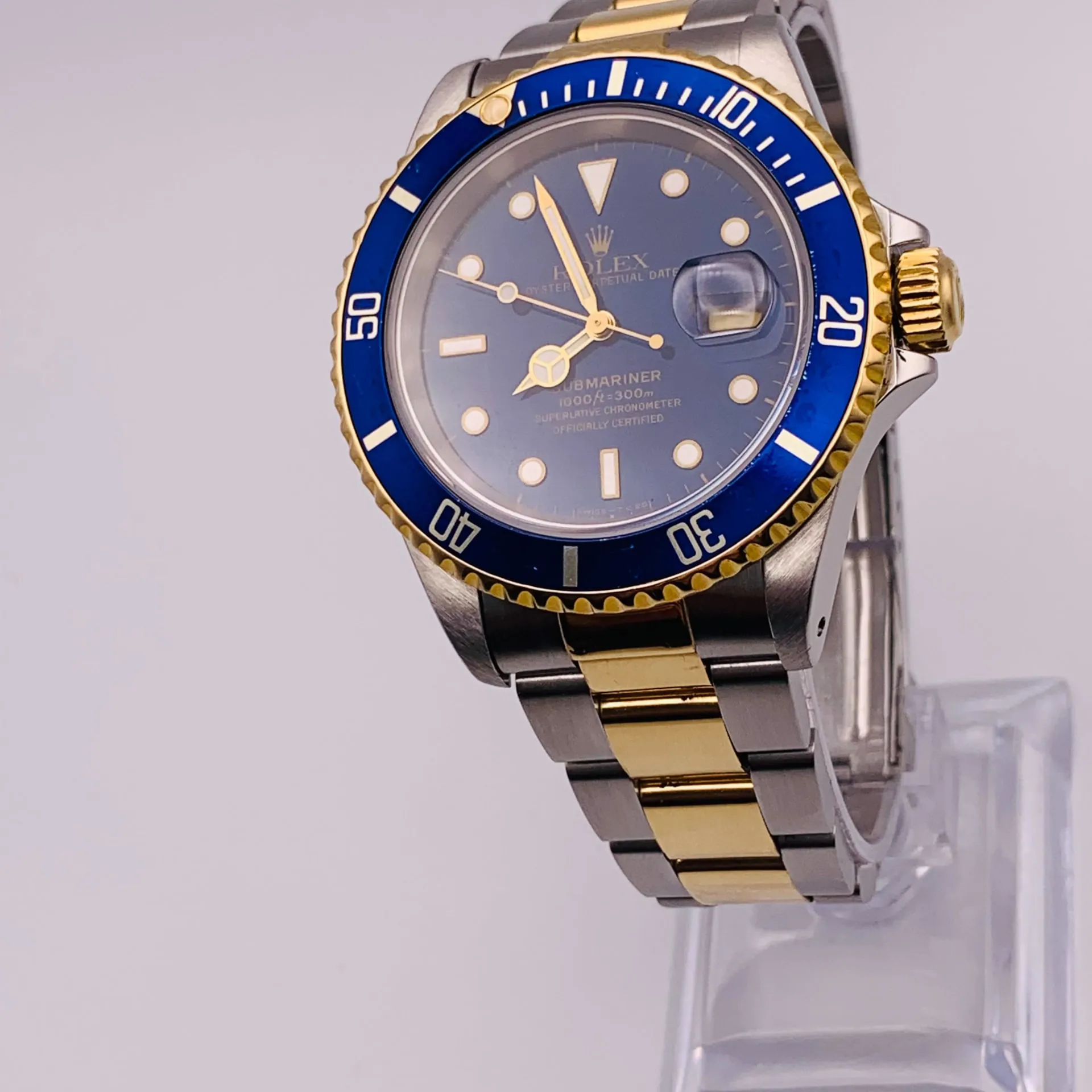 Rolex Submariner 16613 40mm Yellow gold and Stainless steel Blue 2