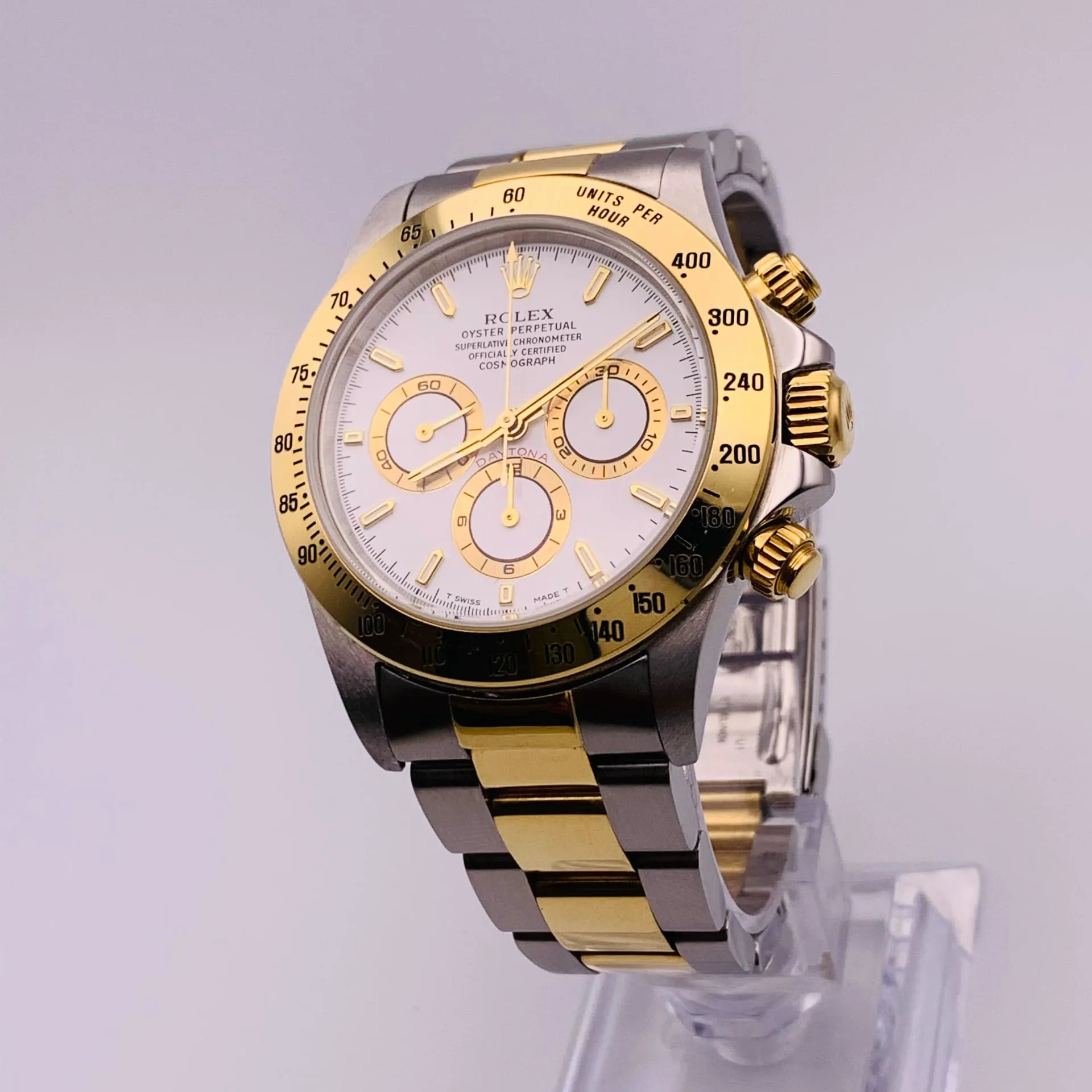 Rolex Daytona 16523 40mm Yellow gold and Stainless steel White 1