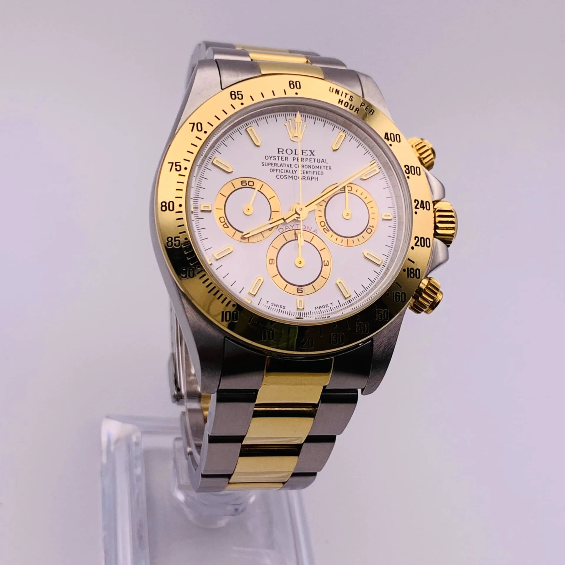 Rolex Daytona 16523 40mm Yellow gold and Stainless steel White 2