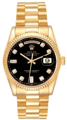 Rolex Day-Date 36 118238 36mm Yellow gold Black 2