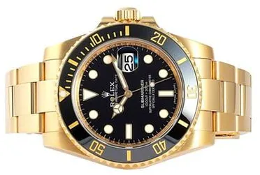 Rolex Submariner 116618LN 40mm Yellow gold Black 1