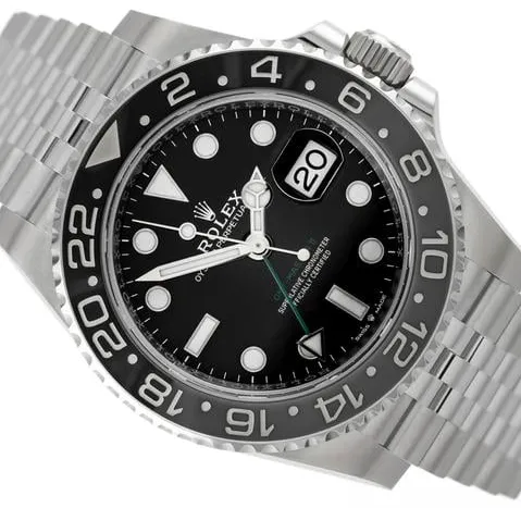 Rolex GMT-Master II 126710GRNR 40mm Stainless steel Black