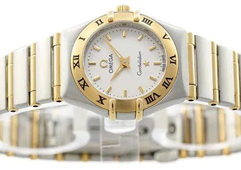 Omega Constellation 795.1203 22mm Yellow gold and Stainless steel White 1