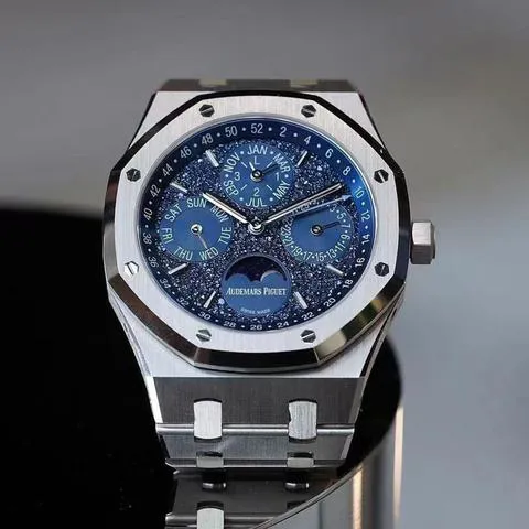 Audemars Piguet Royal Oak Perpetual Calendar 26574BC.OO.1220BC.02 41mm White gold Blue