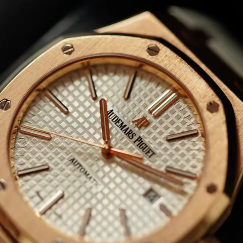 Audemars Piguet Royal Oak 15400OR.OO.D088CR.01 41mm Rose gold Silver