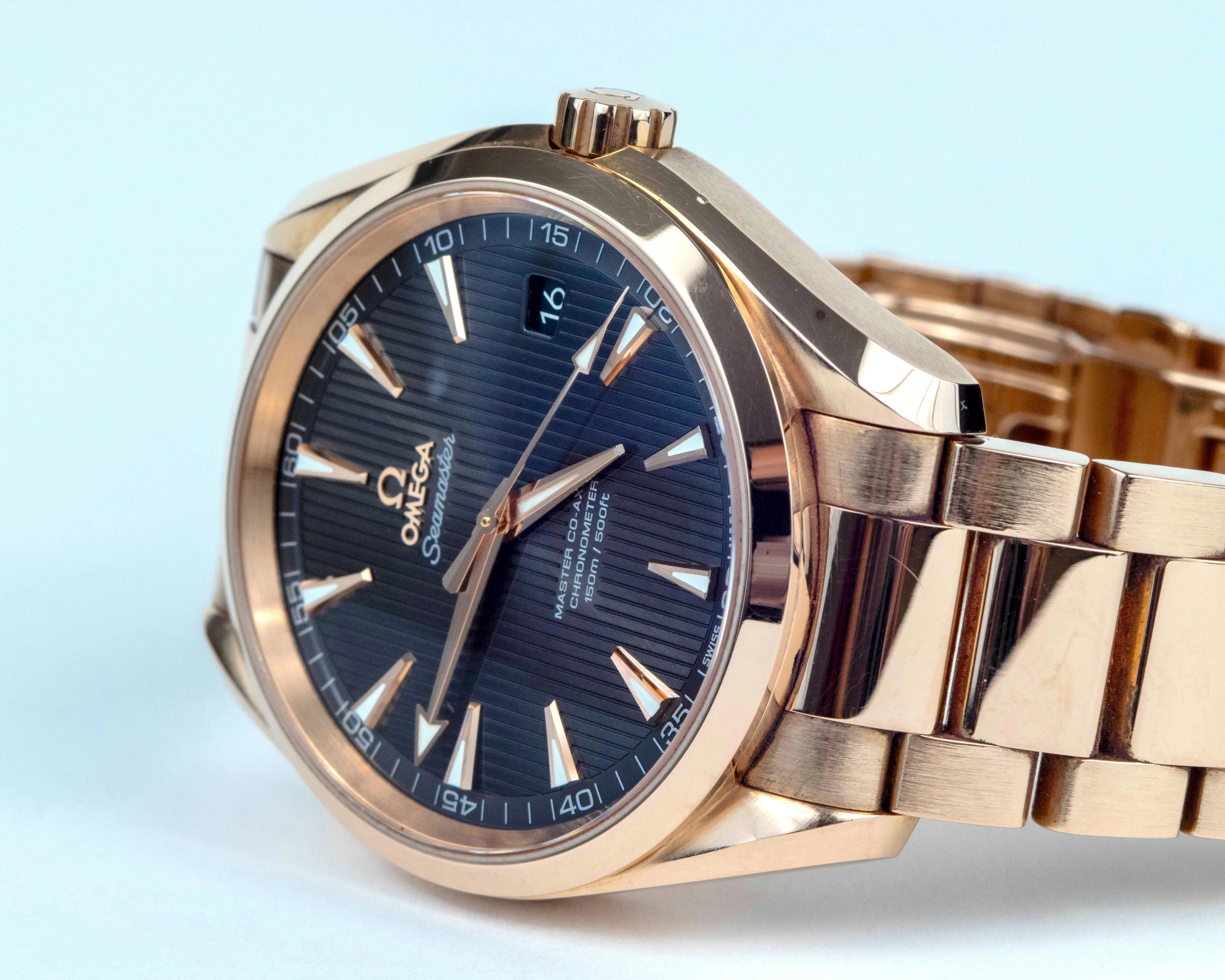 Omega Aqua Terra 231.50.42.21.06.002 41.5mm Rose gold Gray 1