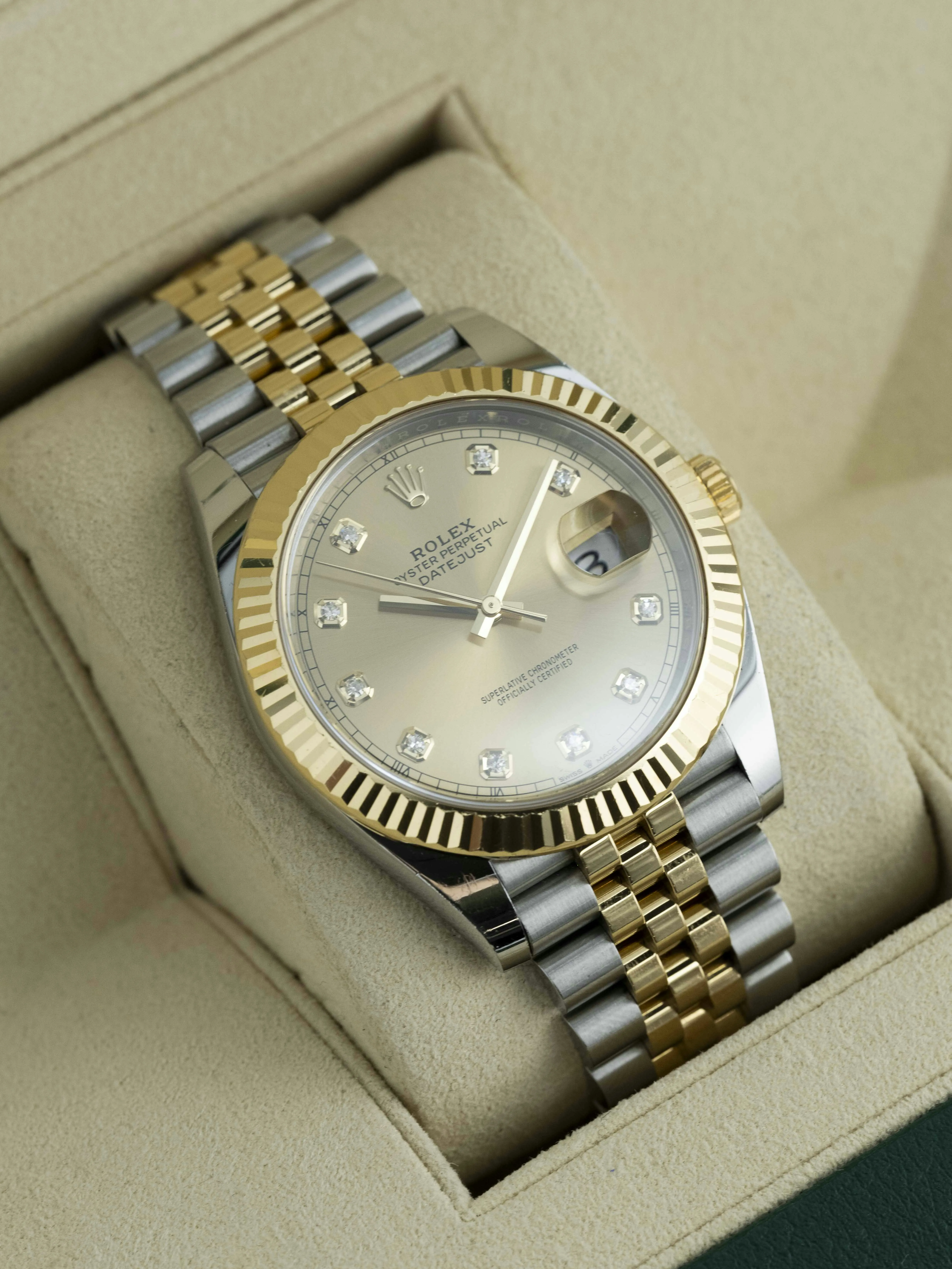 Rolex Datejust 41 126333 41mm Yellow gold and Stainless steel Champagne 19