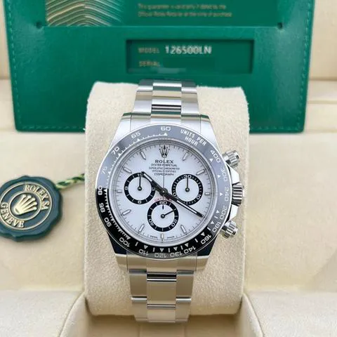 Rolex Daytona 126500LN 40mm Stainless steel White 1