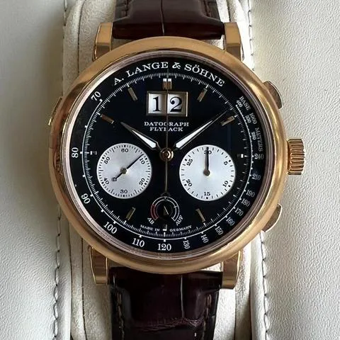 A. Lange & Söhne Datograph 405.031 41mm Rose gold Black