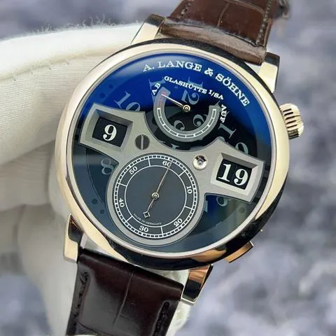 A. Lange & Söhne Zeitwerk 142.055 42mm Rose gold Black 4