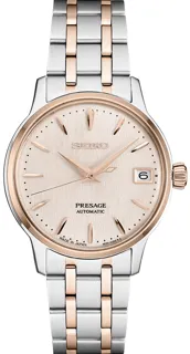 Seiko Presage SRPF54 Yellow gold and Stainless steel Pink