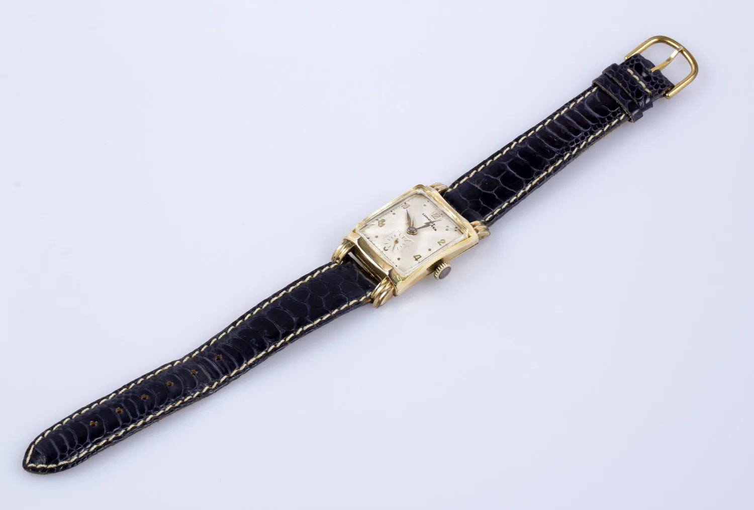 Longines 28mm 10k yellow gold White 1