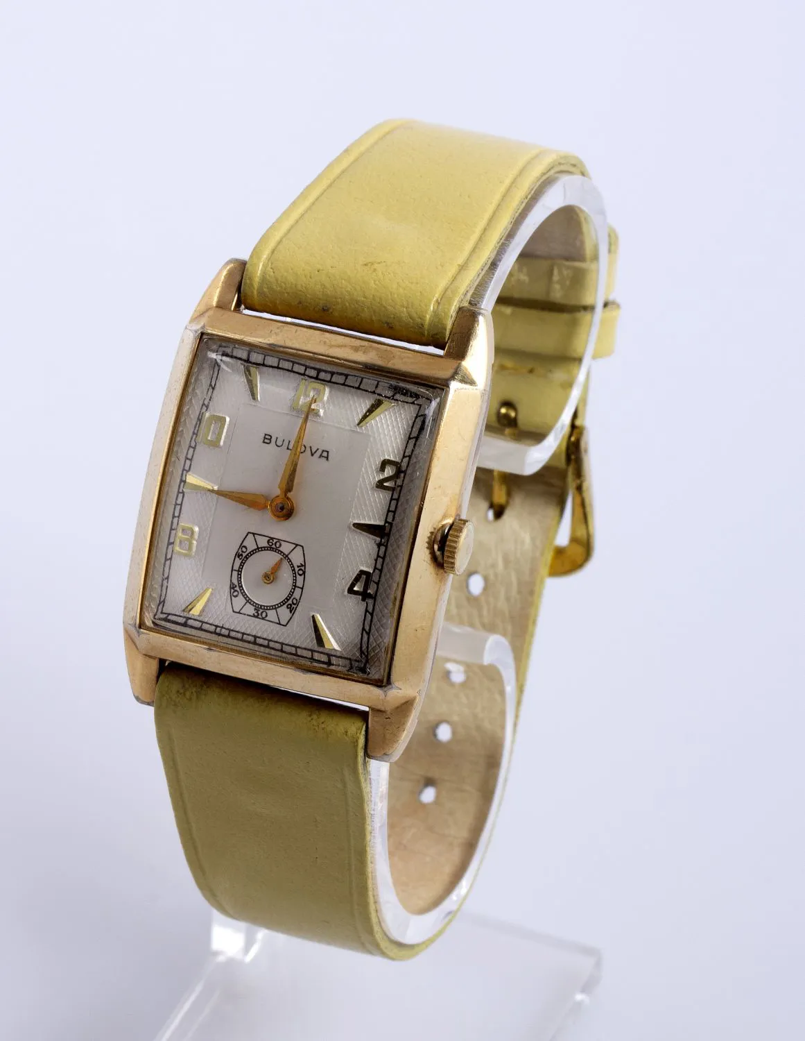 Bulova 28mm Metal and Gold-plated White