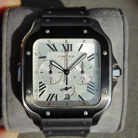 Cartier Santos WSSA0017 43.3mm Stainless steel Silver