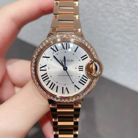 Cartier Ballon Bleu WJBB0036 33mm Rose gold Silver