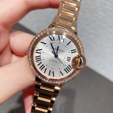 Cartier Ballon Bleu WJBB0036 33mm Rose gold Silver 2