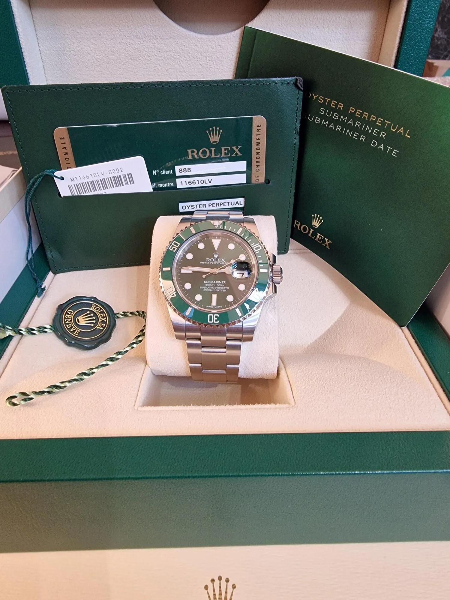 Rolex Submariner 116610LV 40mm Stainless steel Green 1