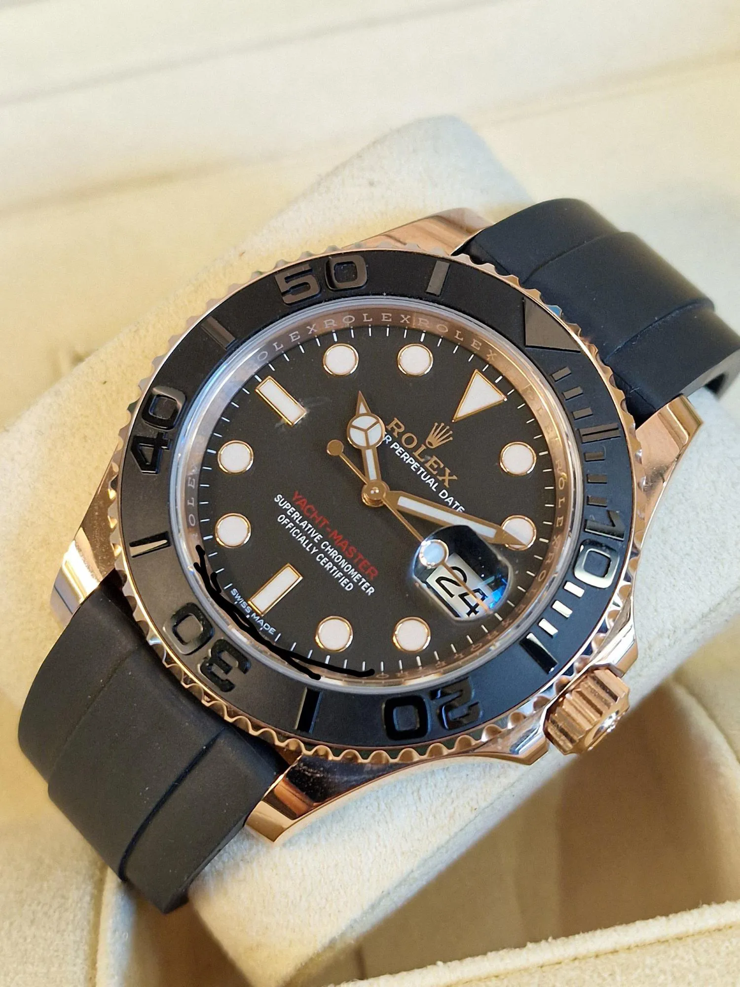 Rolex Yacht-Master 40 116655 40mm 18k rose gold Black 3