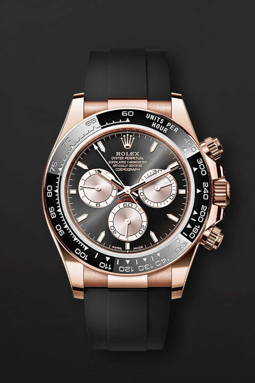 Rolex Daytona 126515 40mm 18k rose gold Black