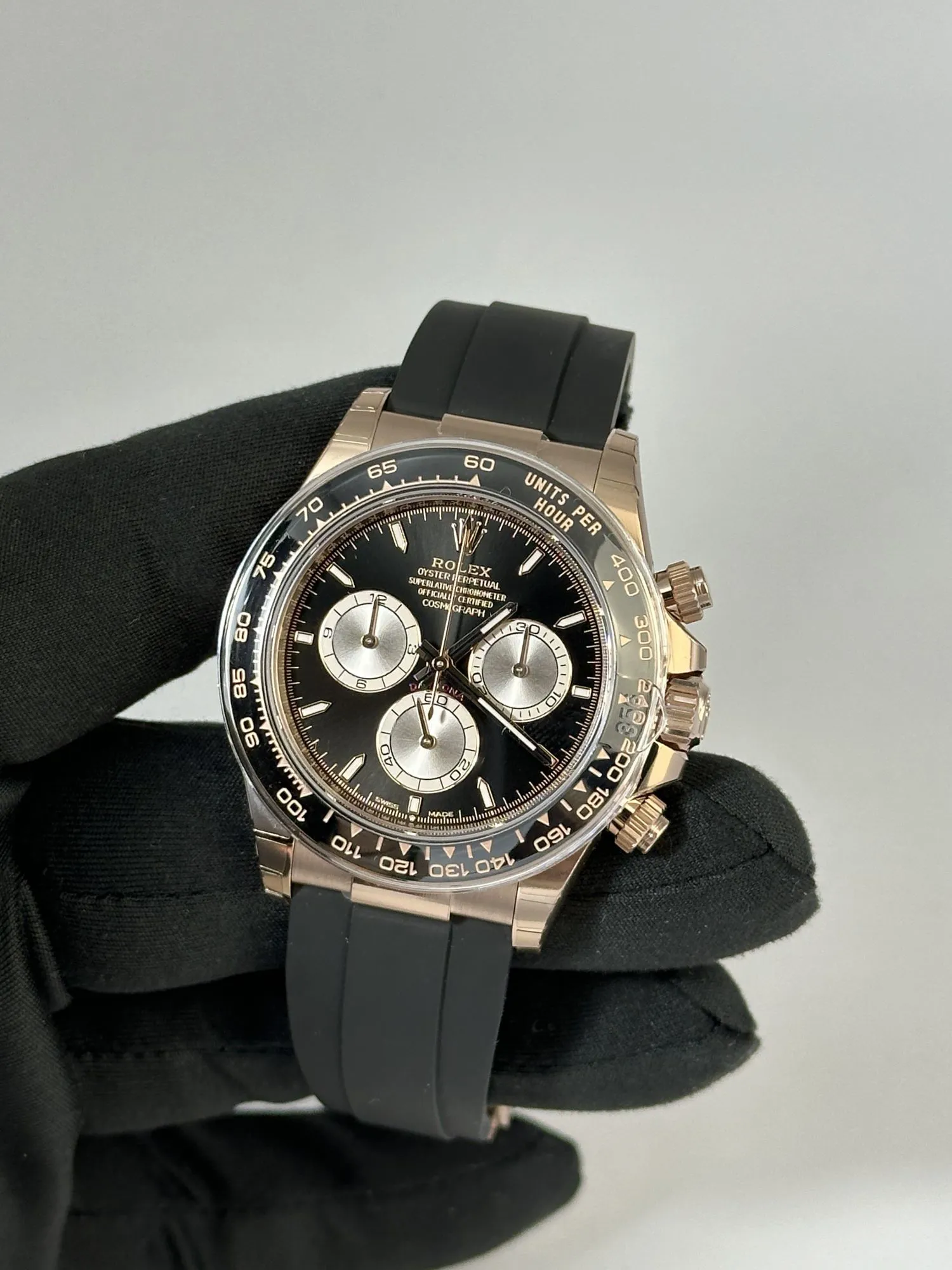 Rolex Daytona 126515 40mm 18k rose gold Black 1