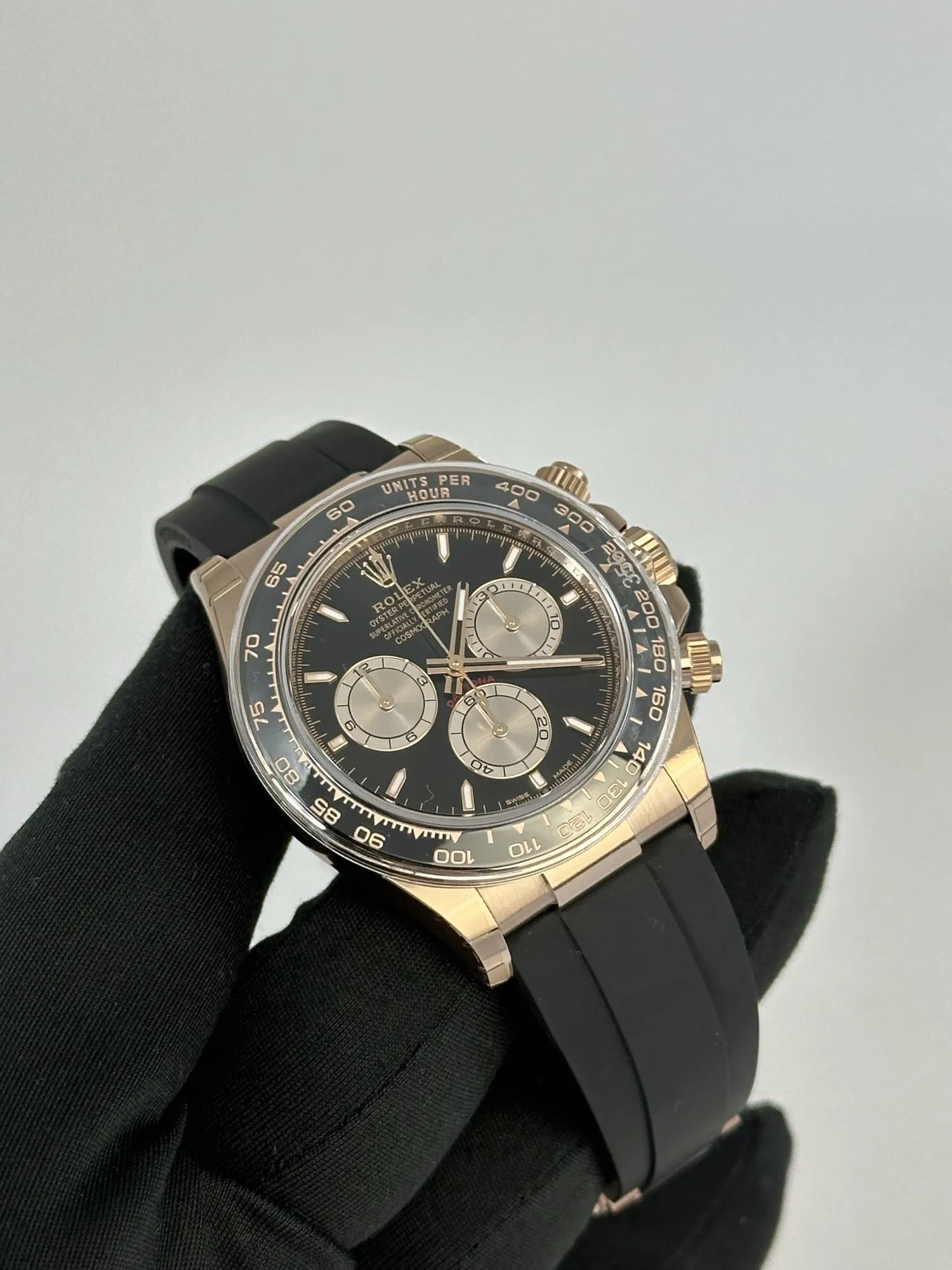 Rolex Daytona 126515 40mm 18k rose gold Black 2