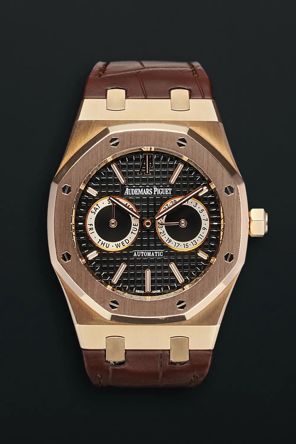 Audemars Piguet Royal Oak 26330OR.OO.D088CR.01.A 39mm 18k rose gold Black