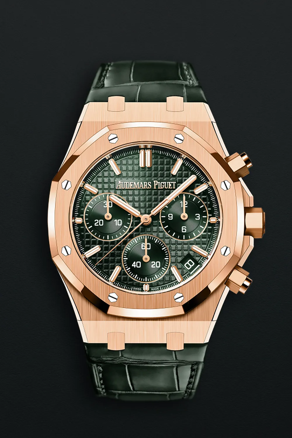 Audemars Piguet Royal Oak Chronograph 26240OR.00.D404CR.01 41mm 18k rose gold Dark green