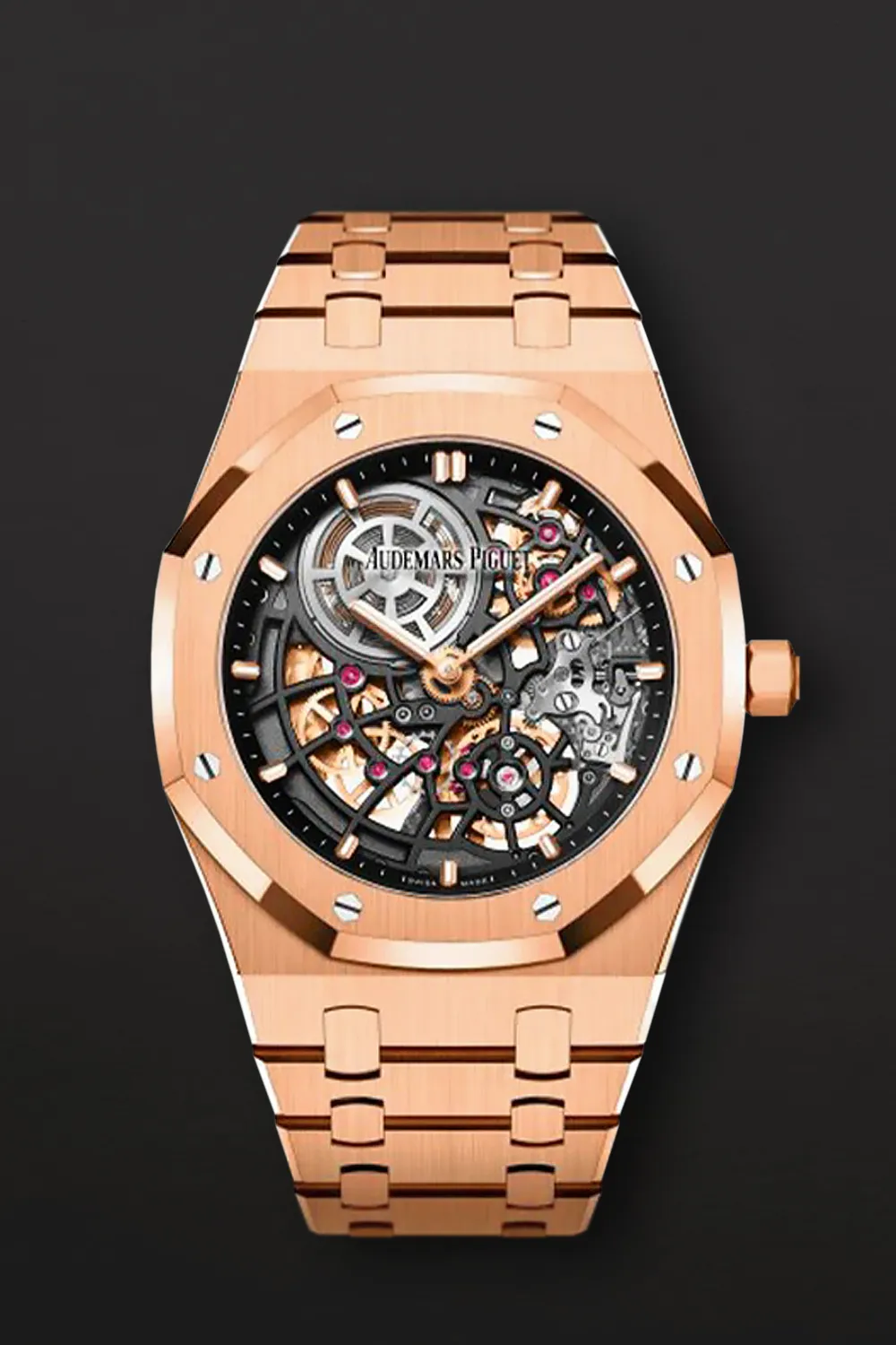 Audemars Piguet Royal Oak Jumbo 16204OR.OO.124 39mm 18k rose gold Skeletonized