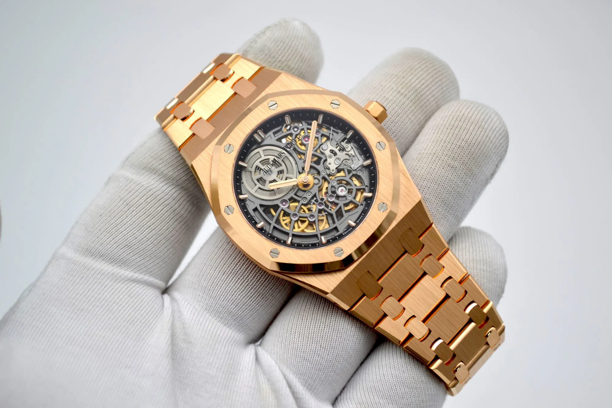 Audemars Piguet Royal Oak Jumbo 16204OR.OO.124 39mm 18k rose gold Skeletonized 5