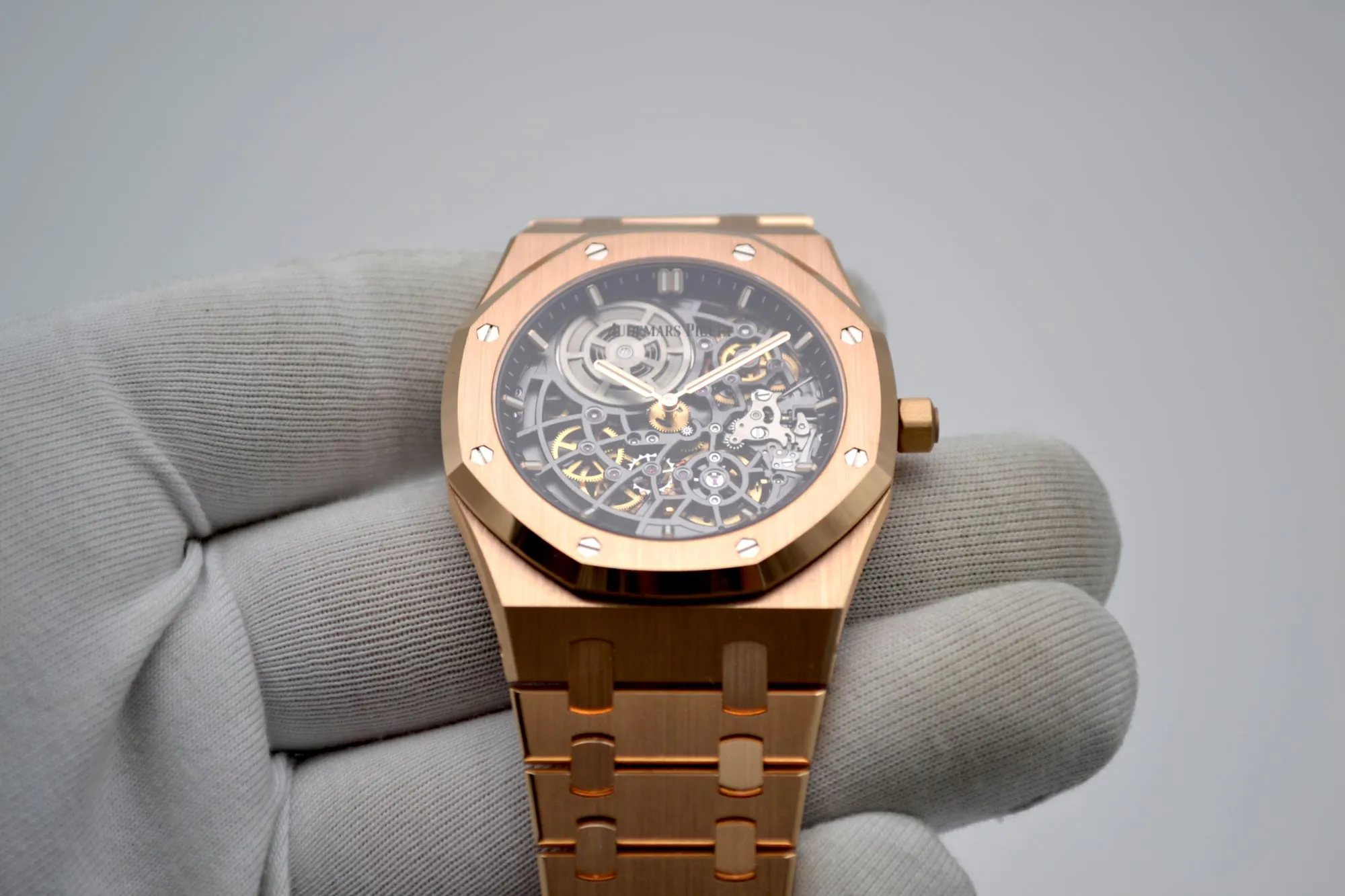 Audemars Piguet Royal Oak Jumbo 16204OR.OO.124 39mm 18k rose gold Skeletonized 6