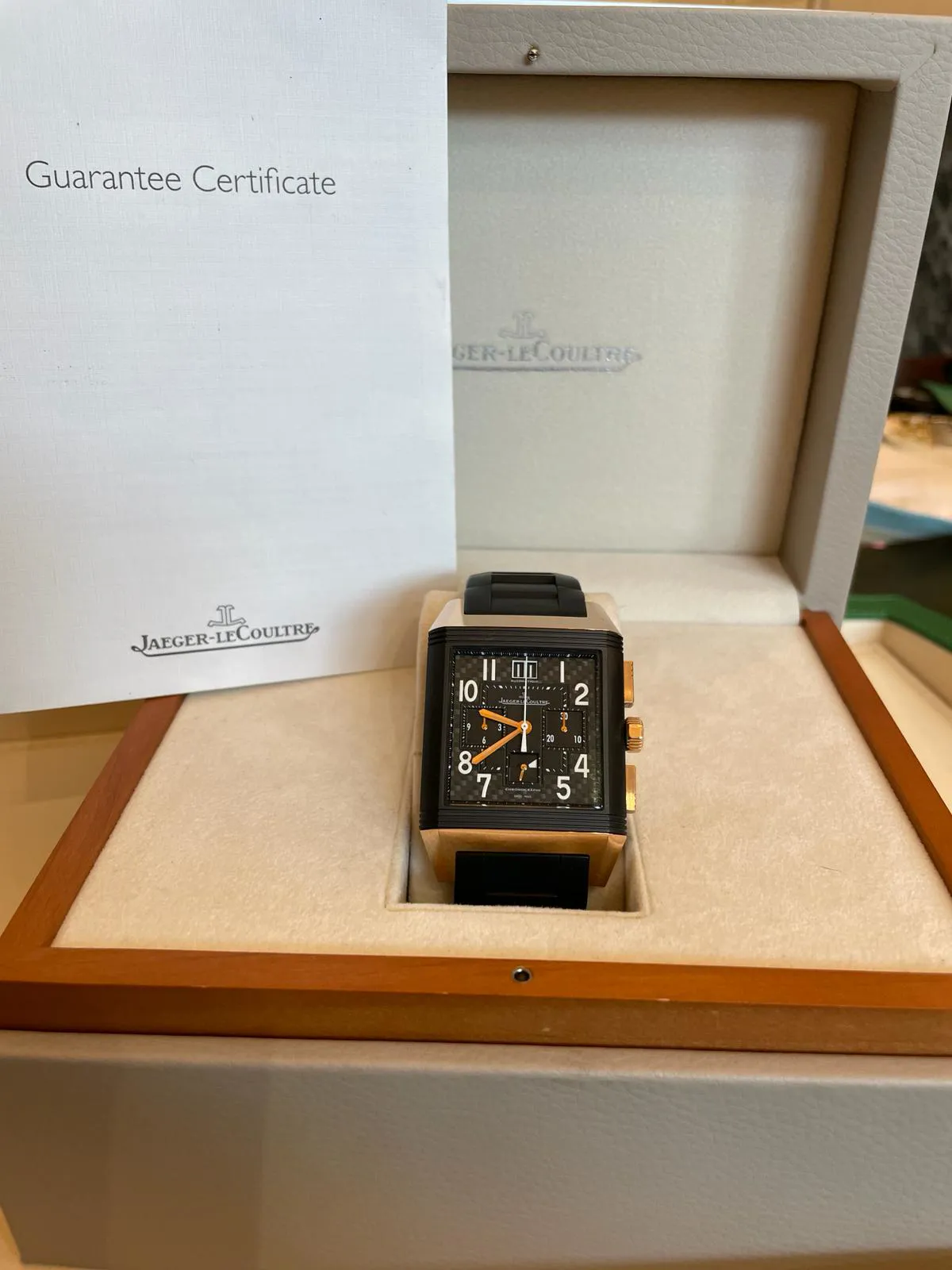 Jaeger-LeCoultre Reverso Squadra World Chronograph Q702L67P (LE231.L.50) 41mm Ceramic and 18k rose gold Black 1