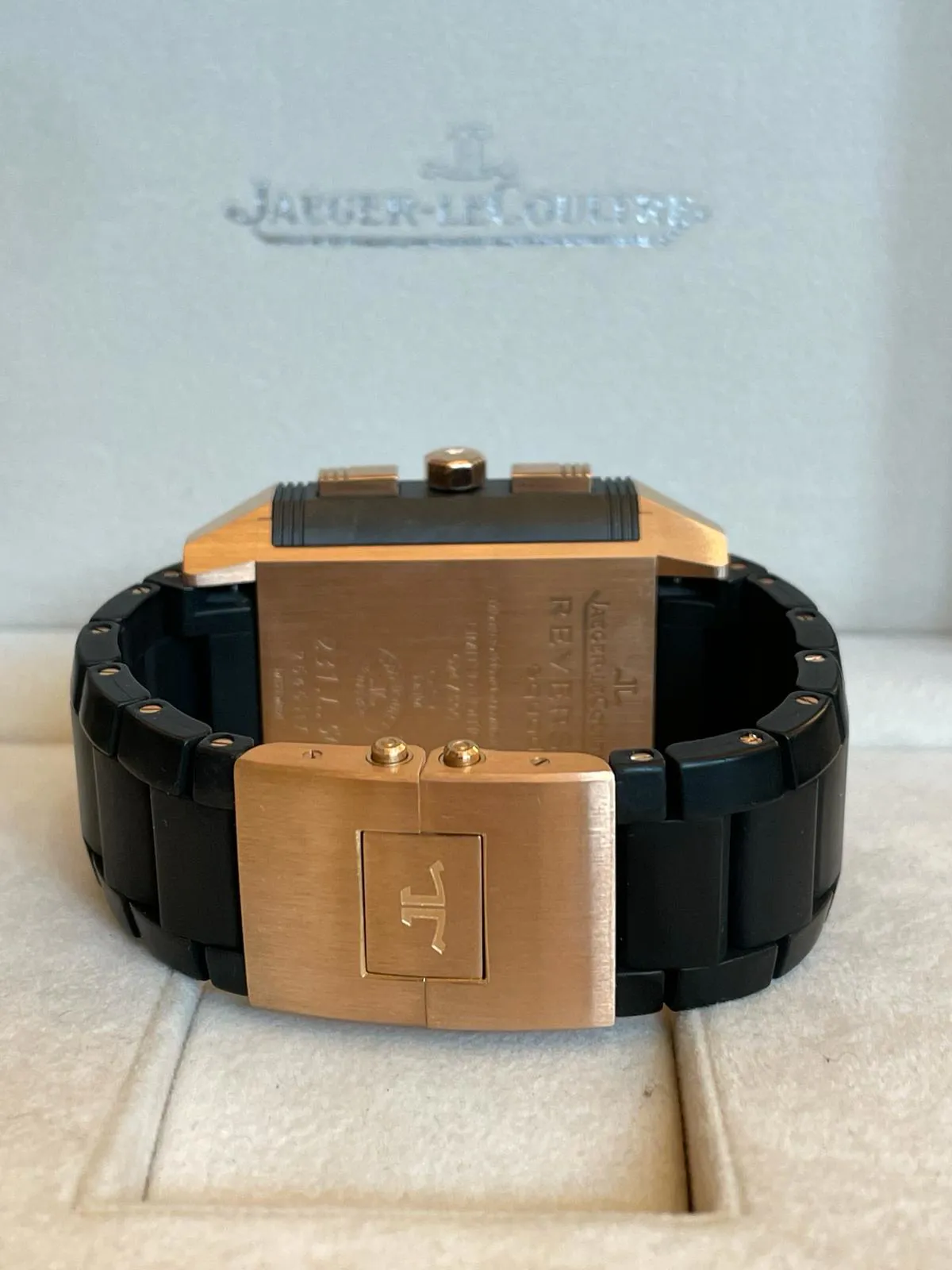 Jaeger-LeCoultre Reverso Squadra World Chronograph Q702L67P (LE231.L.50) 41mm Ceramic and 18k rose gold Black 7