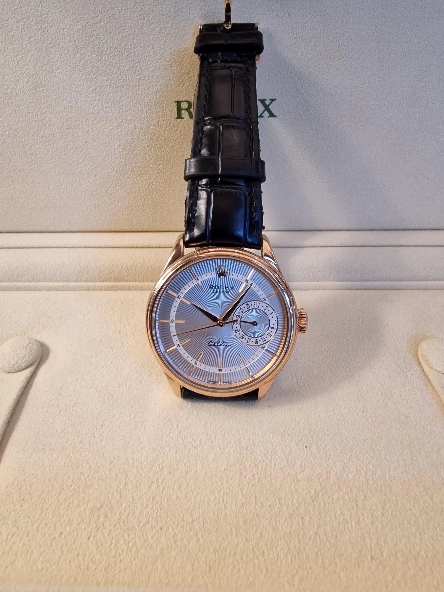 Rolex Cellini 50515 39mm Rose gold Silver 5