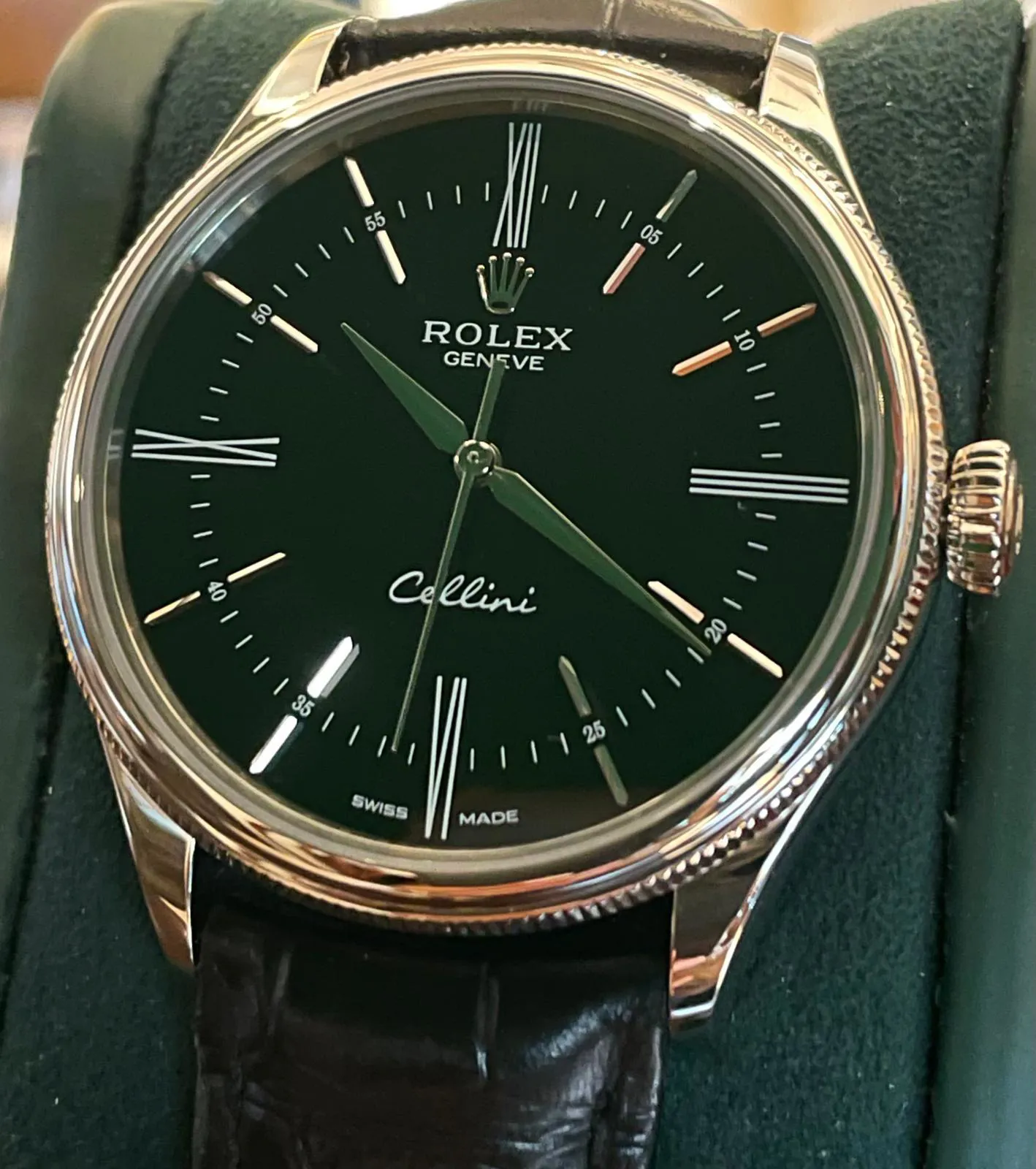 Rolex Cellini 50509 39mm White gold Black 1