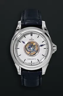 Omega De Ville Central Tourbillon Platinum Silver