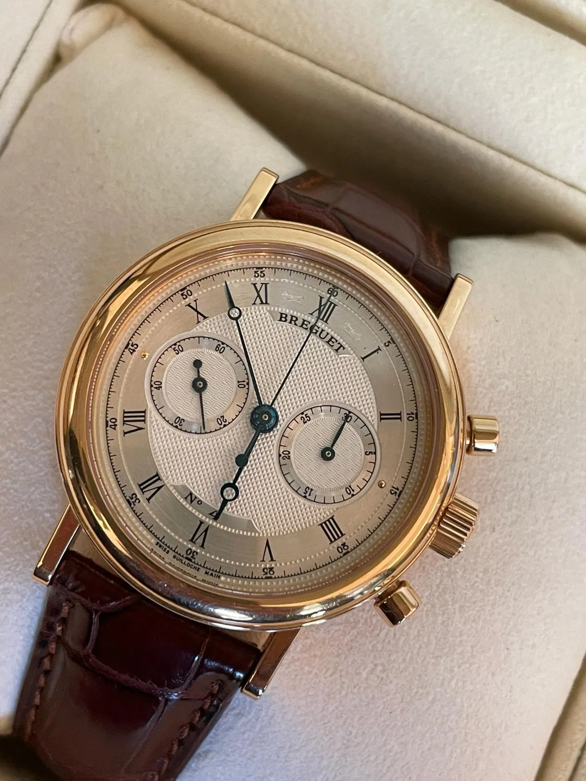 Breguet Classique 5237BR/12/9V6 38mm 18k rose gold Silver 4