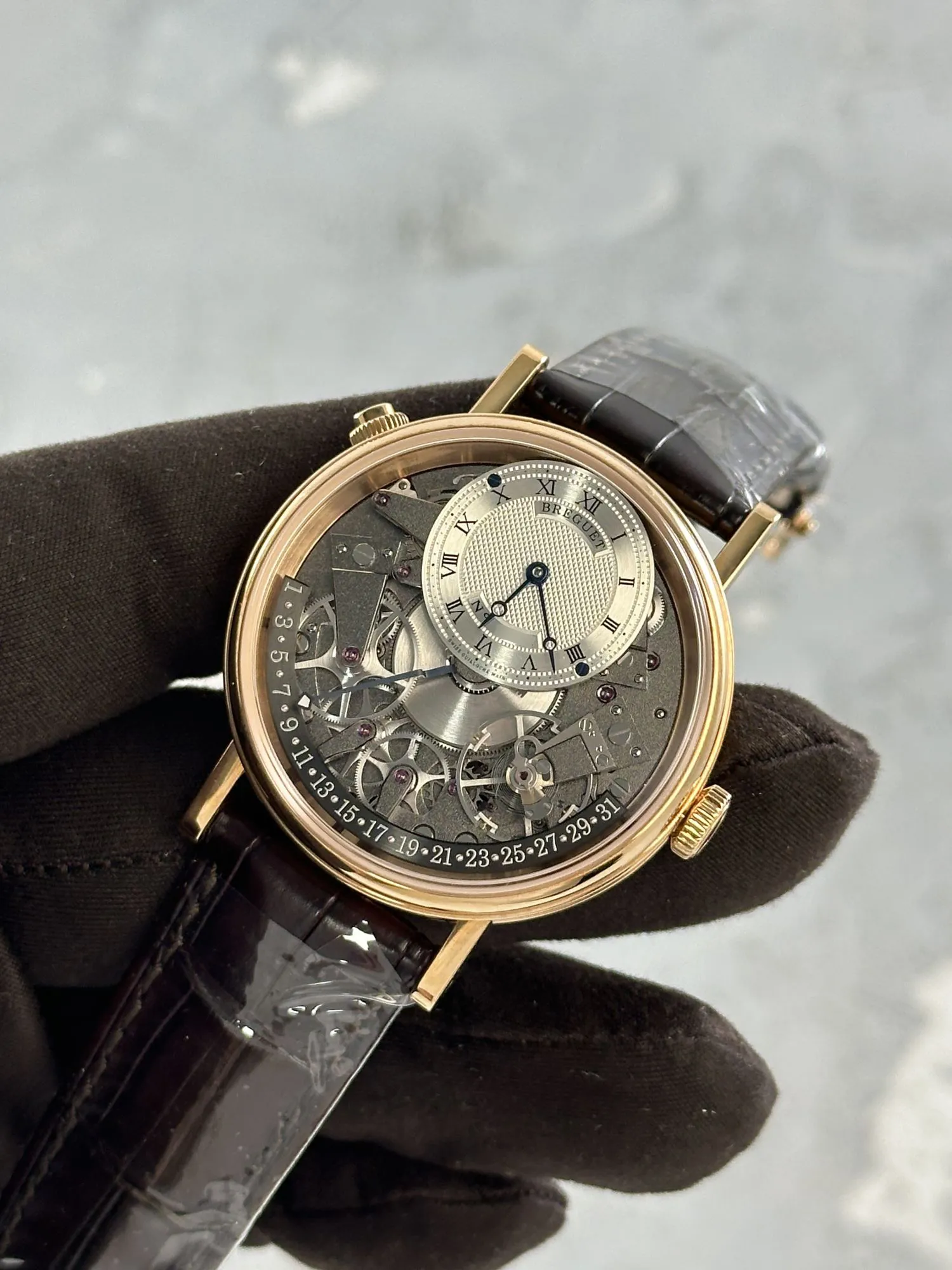 Breguet Tradition 7597BR/G1/9WU 40mm Rose gold Silver 1