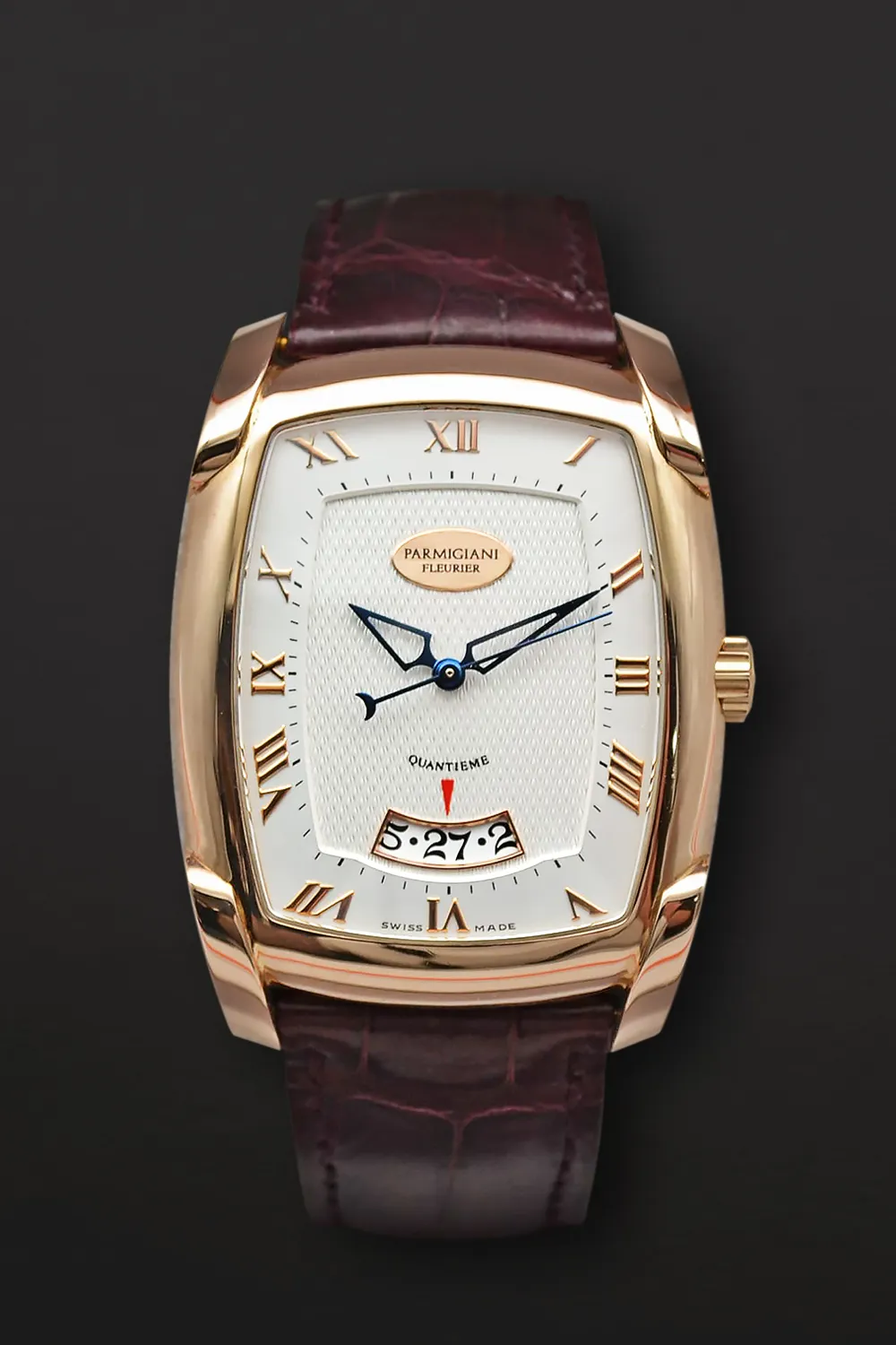 Parmigiani Fleurier Forma Grande PF006793 46mm 18k rose gold White