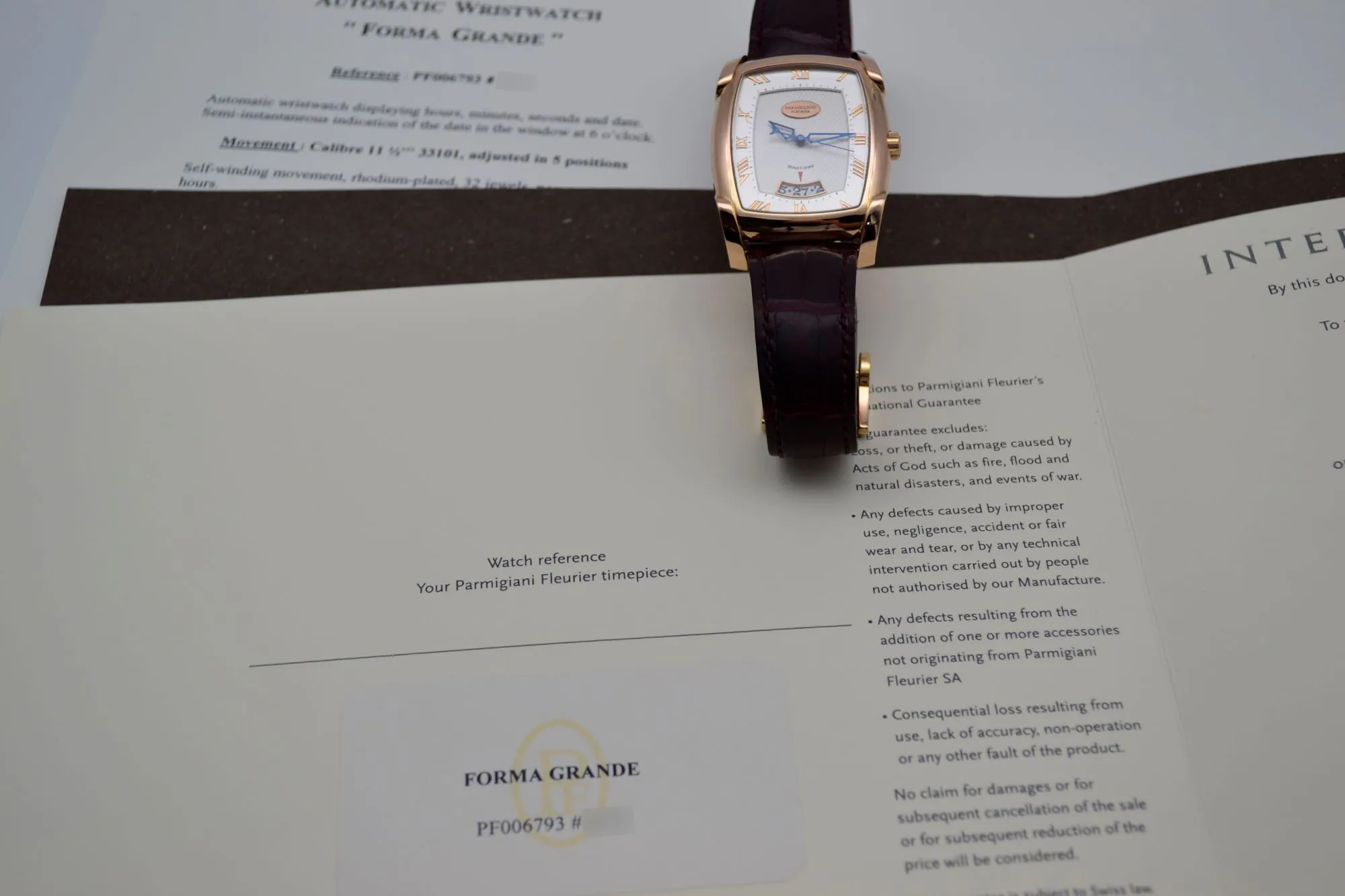 Parmigiani Fleurier Forma Grande PF006793 46mm 18k rose gold White 10