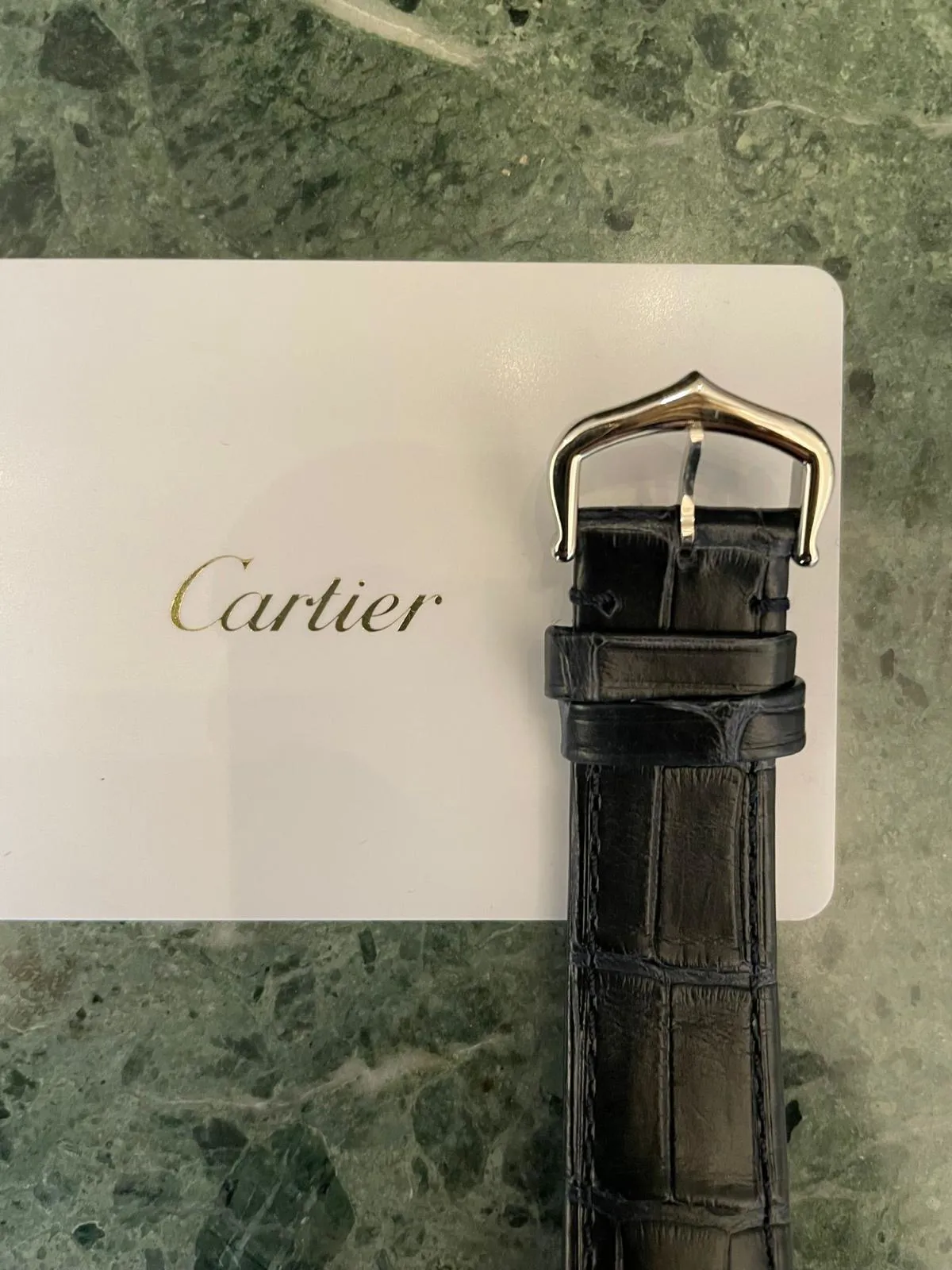 Cartier Tank WGTA0121 25mm Platinum Blue 4