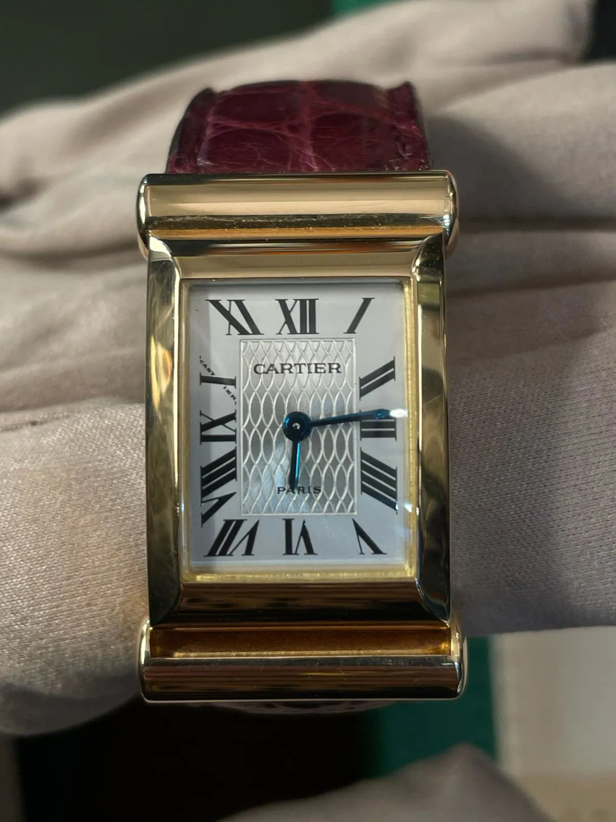 Cartier Drive W1523156 35mm 18k yellow gold Silver 1