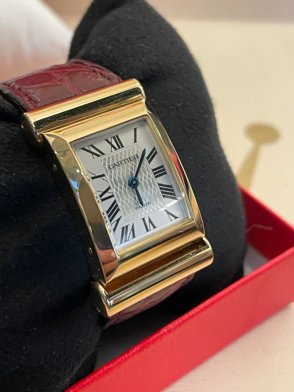 Cartier Drive W1523156 35mm 18k yellow gold Silver 2