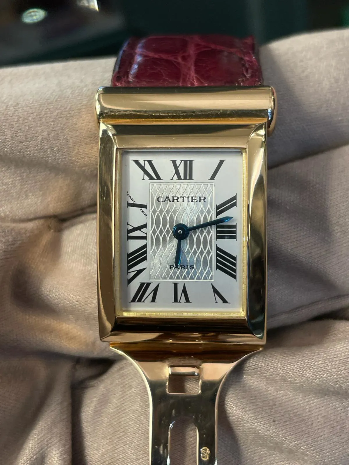 Cartier Drive W1523156 35mm 18k yellow gold Silver 8