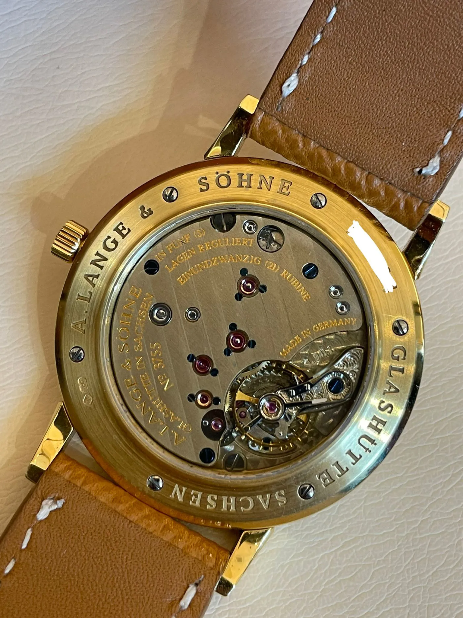 A. Lange & Söhne 1815 206.021 36mm 18k yellow gold Silver 8