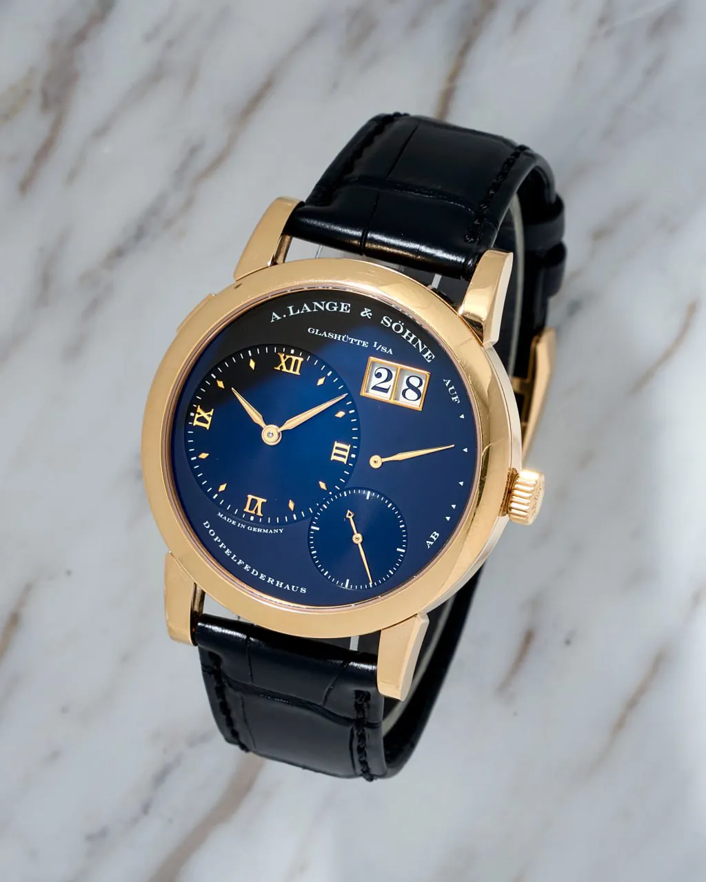 A. Lange & Söhne Lange 1 101.031 38.5mm 18k rose gold Black 2